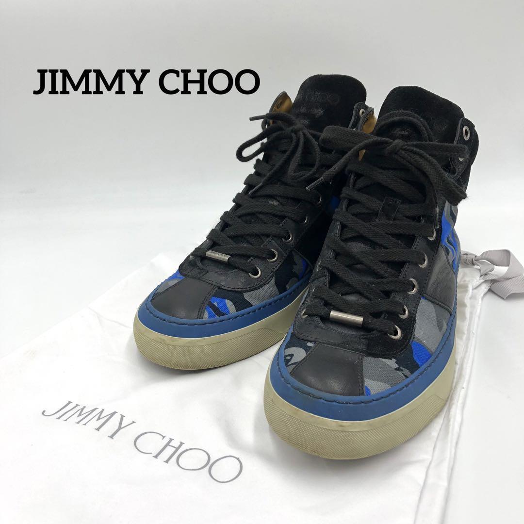 完璧 『JIMMY CHOO』ジミーチュウ (41) ハイカットスニーカー 靴 - www