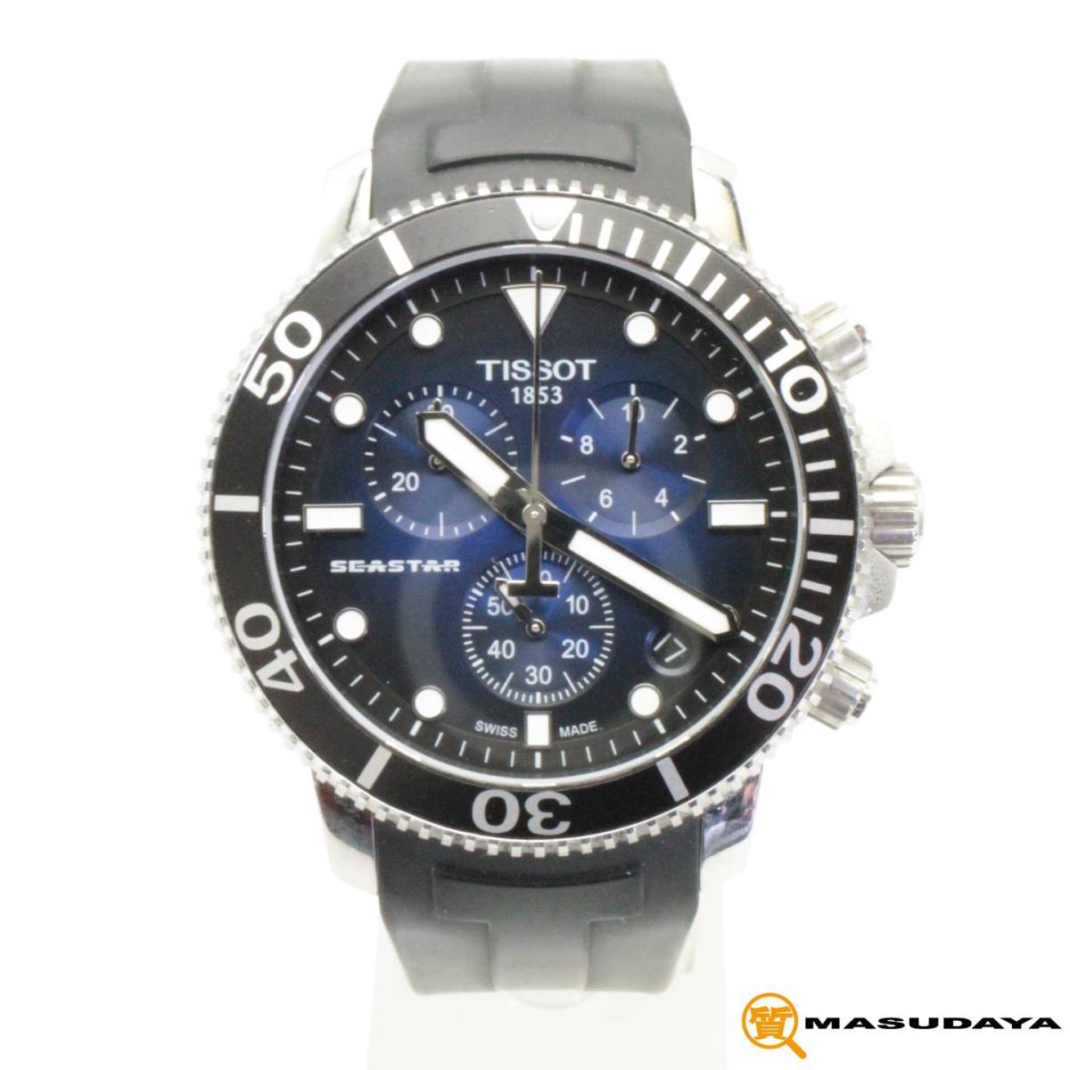 ◇◇【超美品】TISSOT ティソ シースター1000 クロノグラフ ブルー
