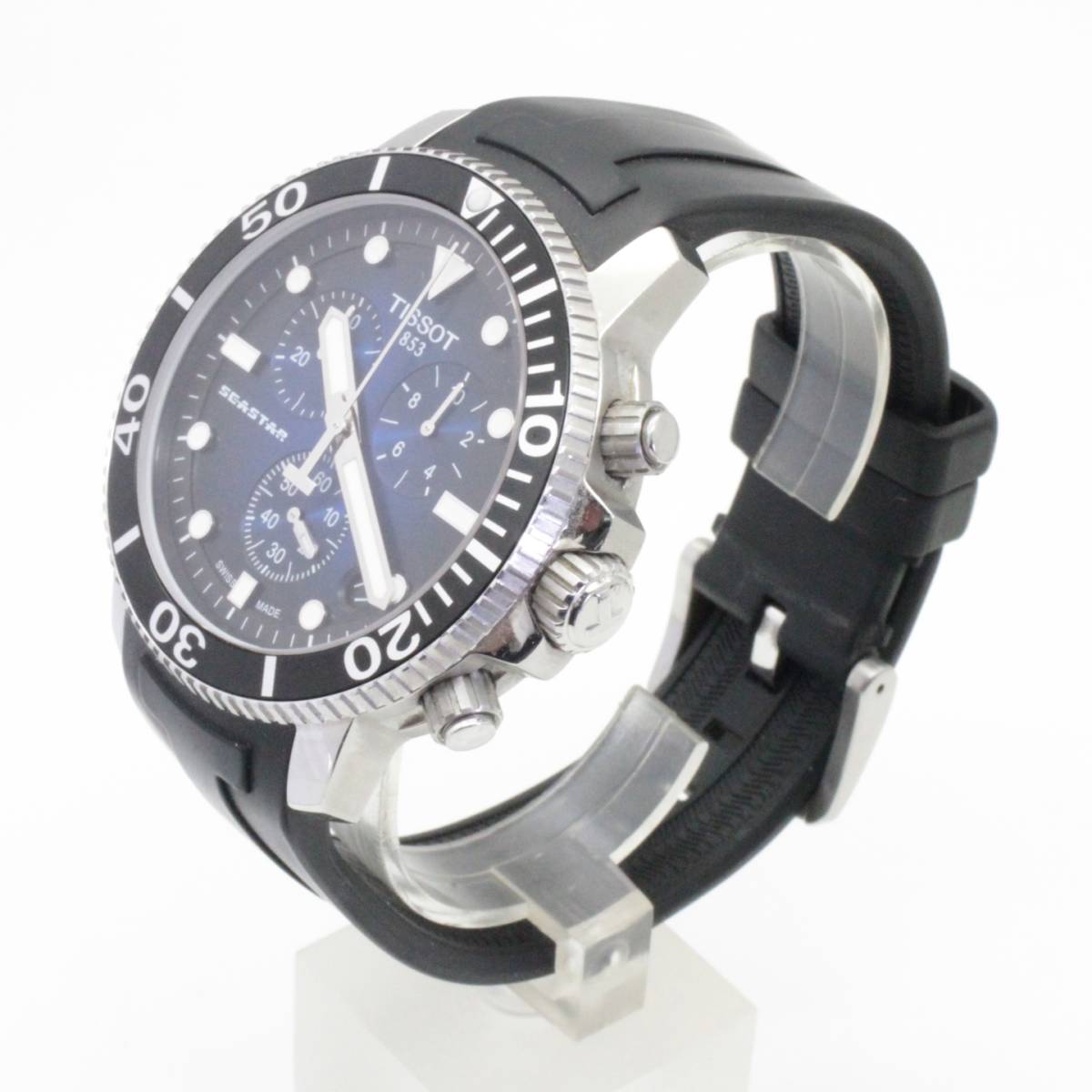 ◇◇【超美品】TISSOT ティソ シースター1000 クロノグラフ ブルー