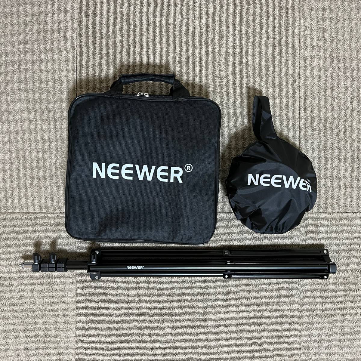 NEEWER SNL660 ビデオライト／プロライトスタンド／デフューザー 3点