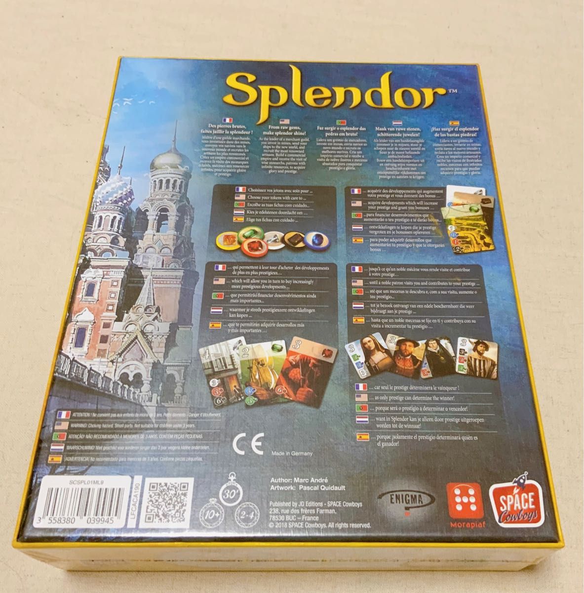 宝石の煌き Splendor スプレンダー ボードゲーム 英語版