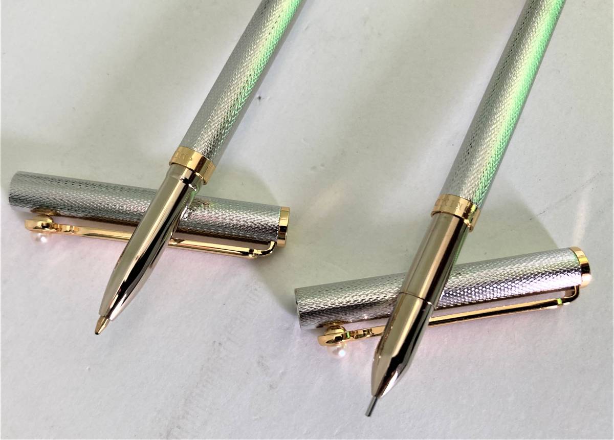T4158【未使用/保管品】MIKIMOTO ミキモト ボールペン シャープペンシル 真珠付 2点 筆記用具 ステーショナリー プレゼント かわいい MIKIMOTOパール付きシャープペンシル