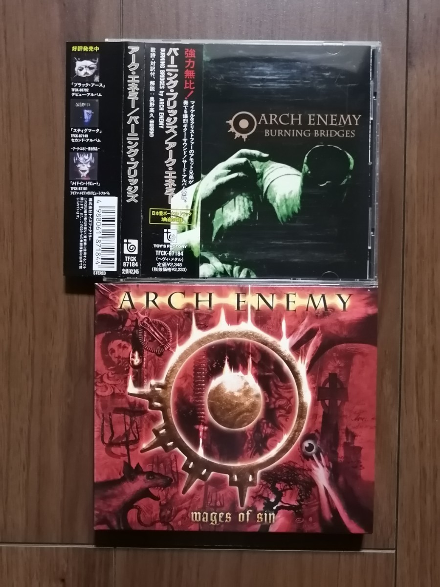 アーク・エネミー ARCH ENEMY / バーニング・ブリッジズ 、 ウェイジズ・オブ・シン_画像1