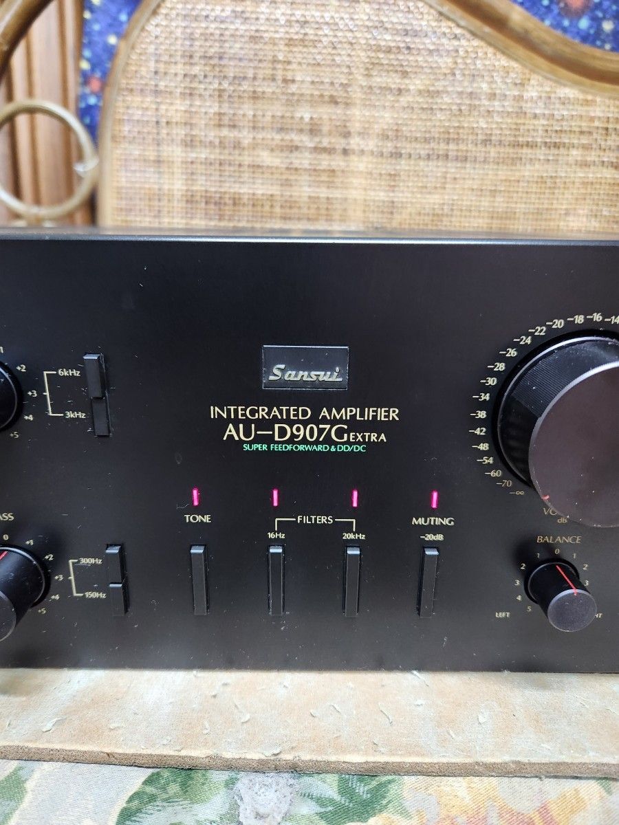 山水最高峰!フルレストア済完動超美品!山水プリメインアンプAU-D907G