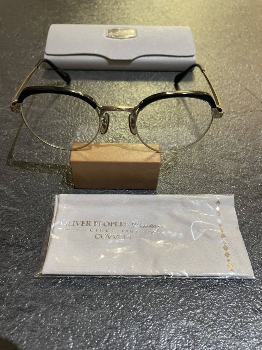 訳あり】 OLIVER PEOPLES 伊達メガネ BK/AG オリバーピープルズ メガネ