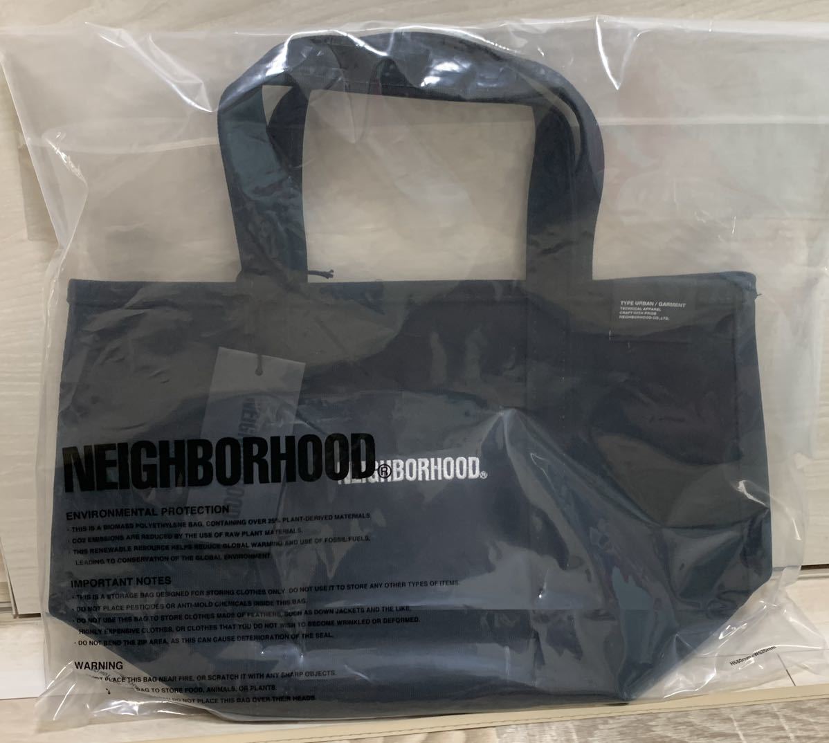 Size M 極少 NEIGHBORHOOD x L.L.Bean TOTE BAG Black 黒 NH