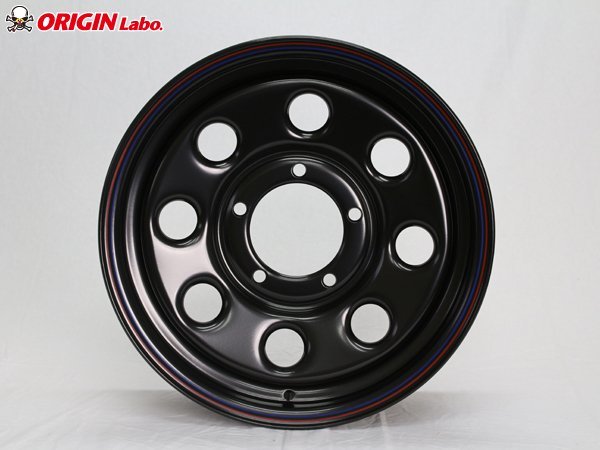 ★ORIGIN 鉄八 MUD-SDS8/16x6.0J(6J) 139.7/5H +20 ブラック 【1本】★ジムニー 専用スチールホイール（MUD-SDS8-1660JP20-BK）_画像2