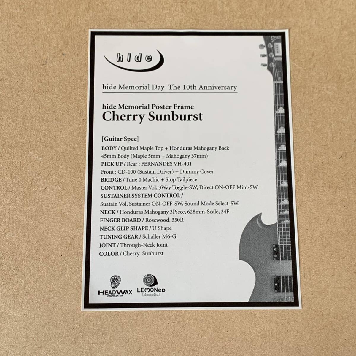 hide ギター cherry sunburst hide ペイント メモリアル hide ギター cherry sunburst hide ペイント メモリアル