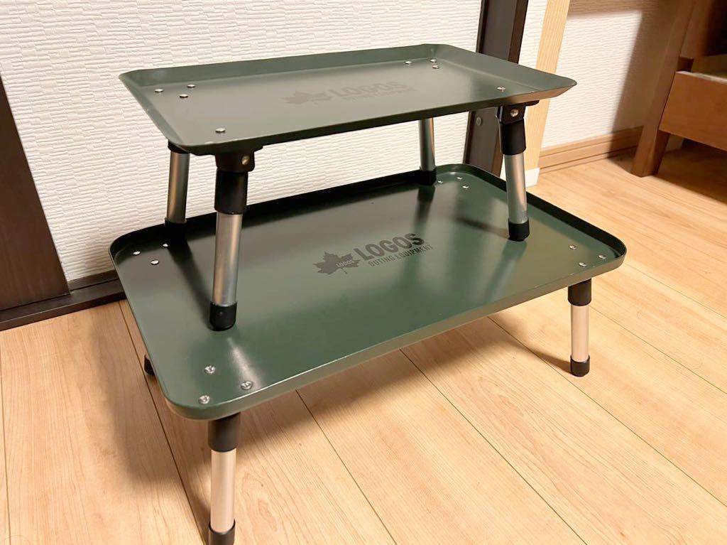 送料無料 LOGOS ハードマイテーブル ワイドタイプ 折りたたみテーブル アウトドアテーブル 49.5×30×18.5cm_画像6