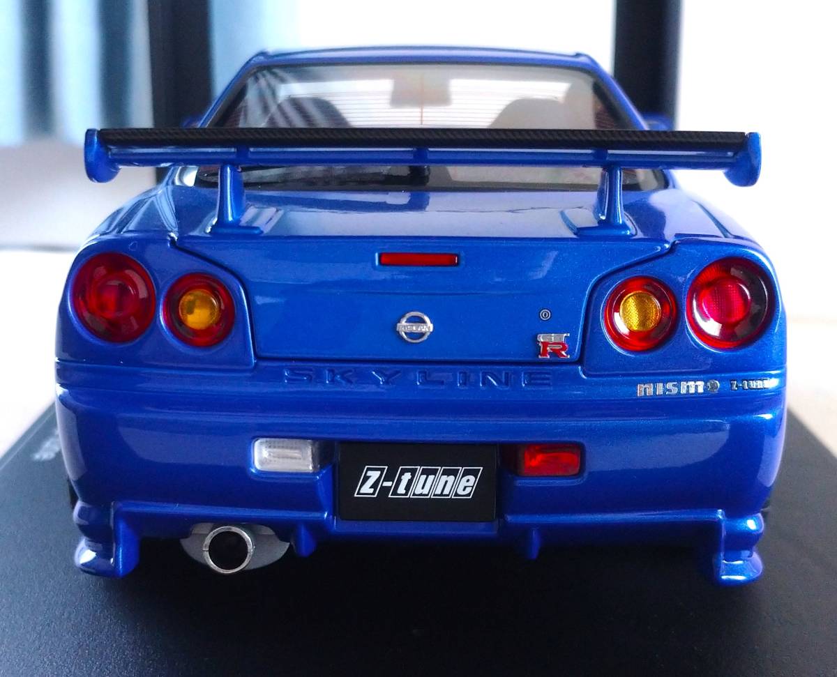 1/18 AUTOart Auto Art NISSAN SKYLINE GT-R R34 NISMO Z-TUNE Z2 BAYSIDE BLUE Nissan Skyline Nismo Bay боковой голубой 77354