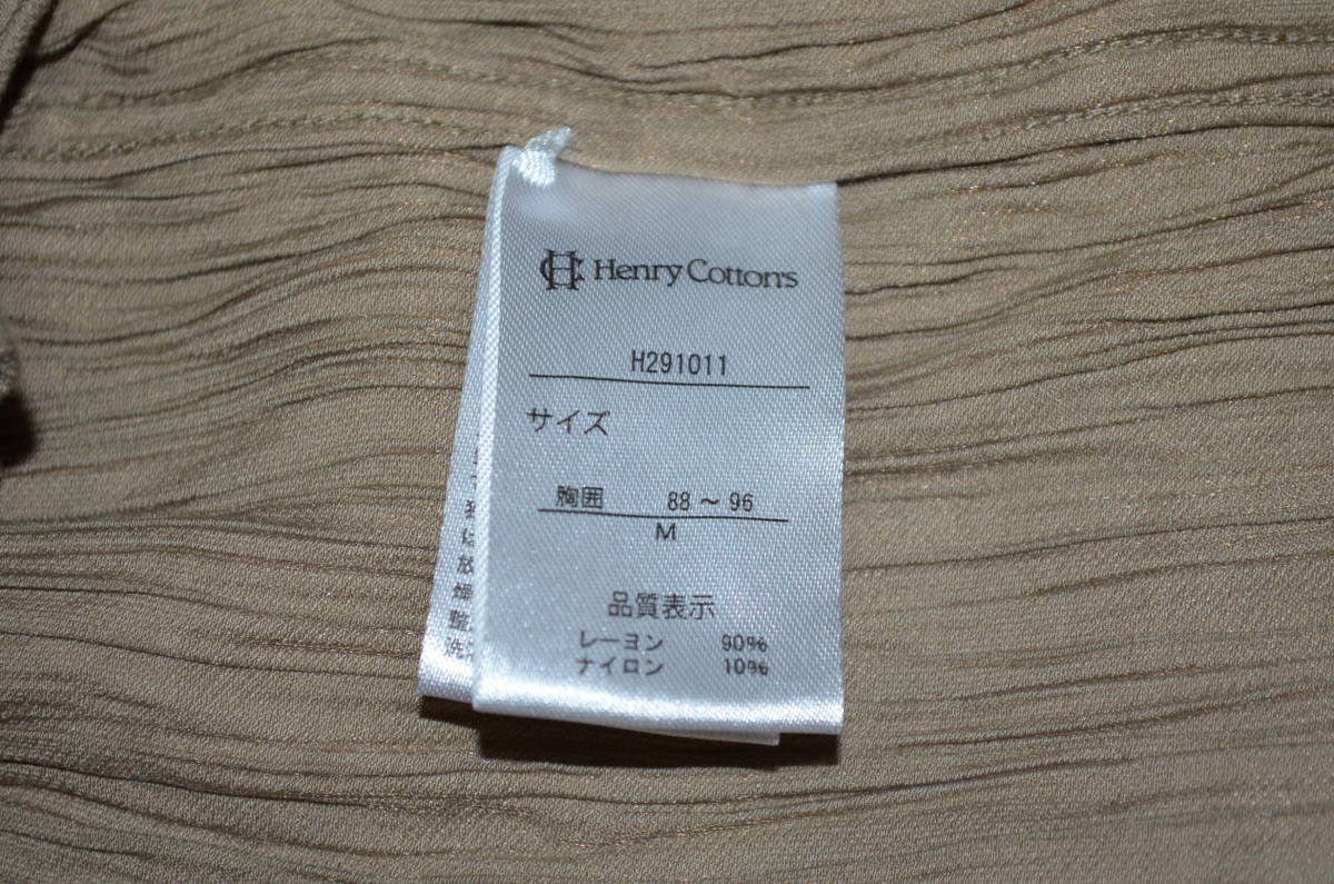 ●即決有り！ヘンリーコットンズ Henry Cottons シワ加工シャツ M 良品_画像6