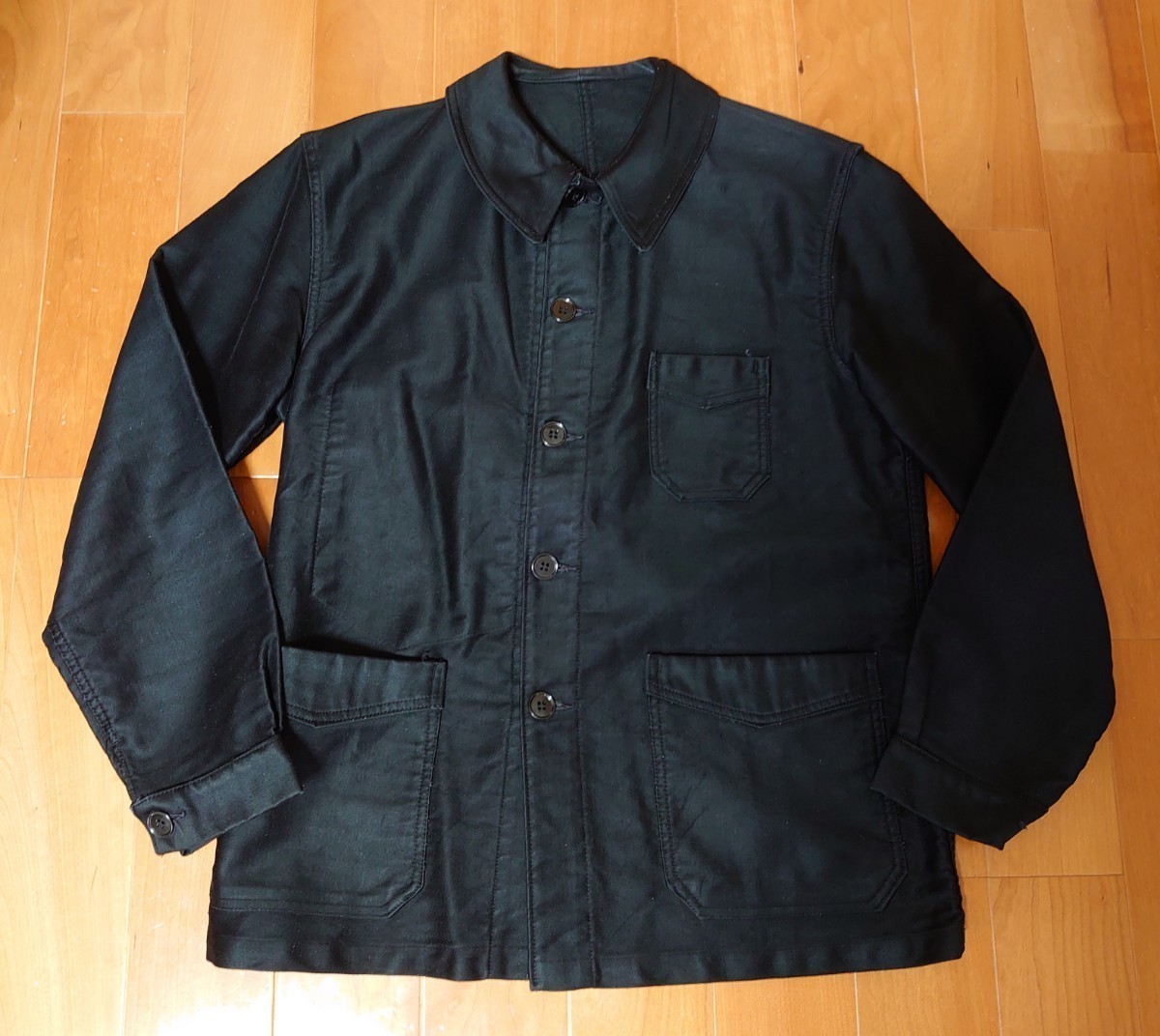 フレンチヴィンテージ 50s BEAU-FORT ブラックモールスキンワーク