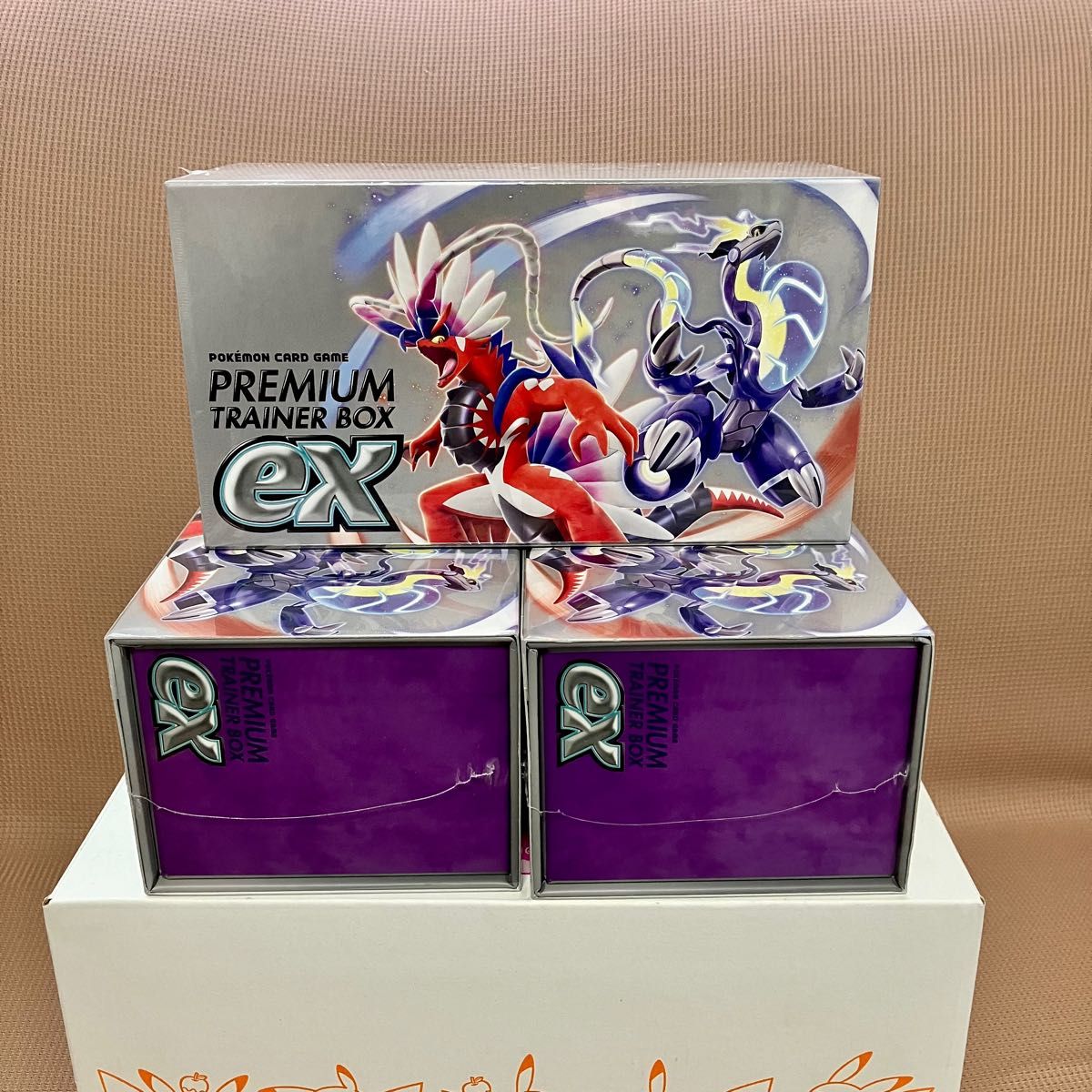 ポケモンカードゲーム スカーレット&バイオレット プレミアムトレーナーボックスex 3箱セット　未開封品
