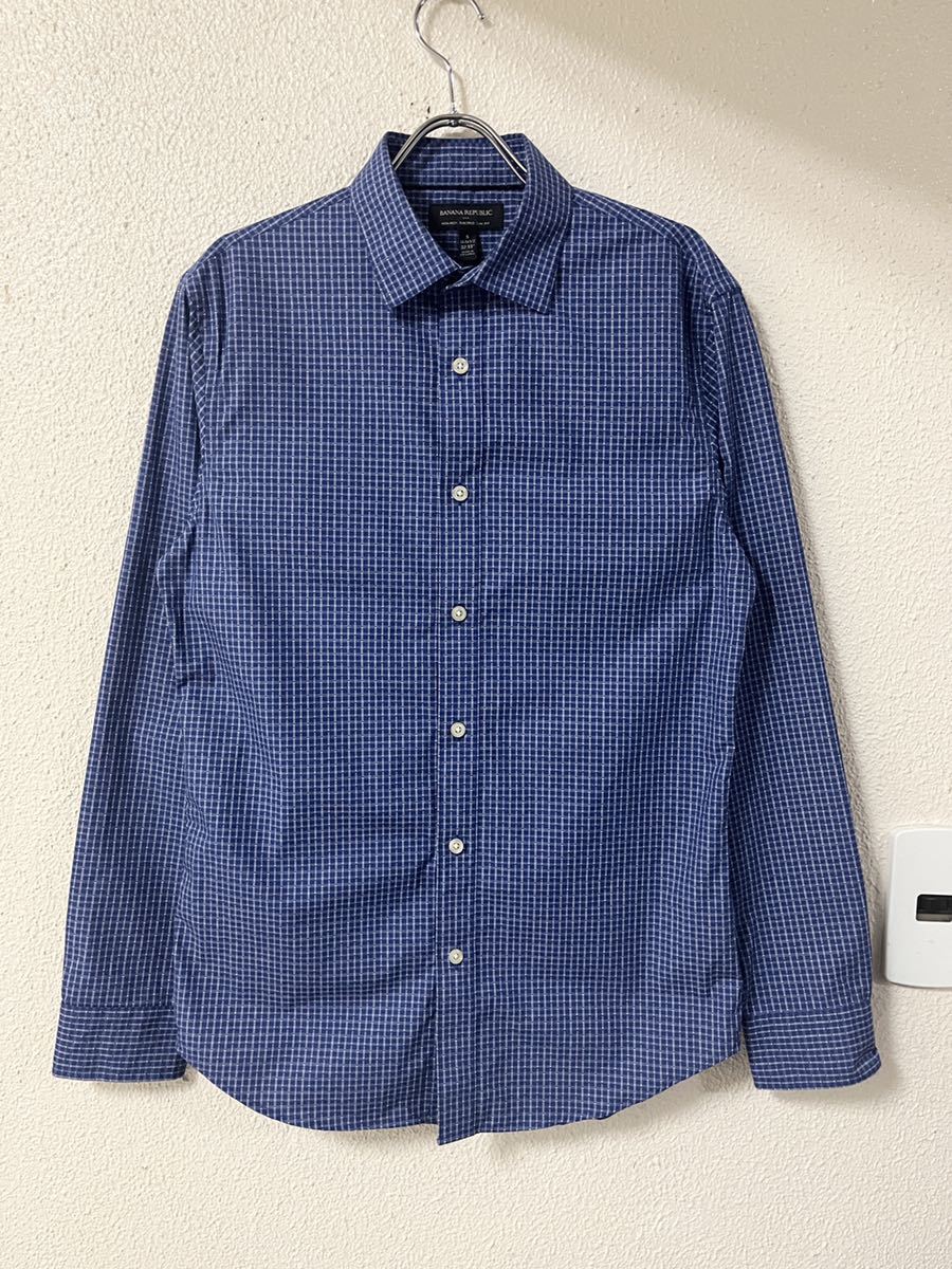 BANANA REPUBLIC バナリパ NON-IRON TAILORED スリムフィット チェックシャツ _画像2