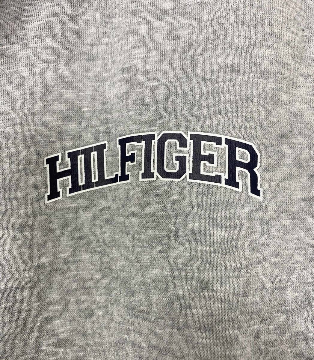 新品 XL ★ Tommy Hilfiger トミーヒルフィガー フルジップ パーカー 裏起毛 US-L グレー レディース フーディ上着 ジップ 大きいサイズ_画像7