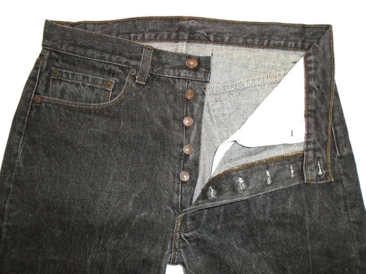  rare 80 period 80\'s 80s Levi\'s 501-0658. dyeing black American made (W:33 L:30)