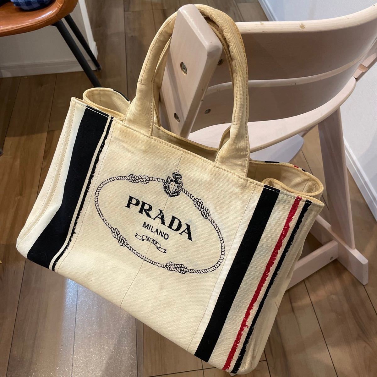 希少品!プラダ PRADA L GM カナパ トートバッグ ハンドバッグ