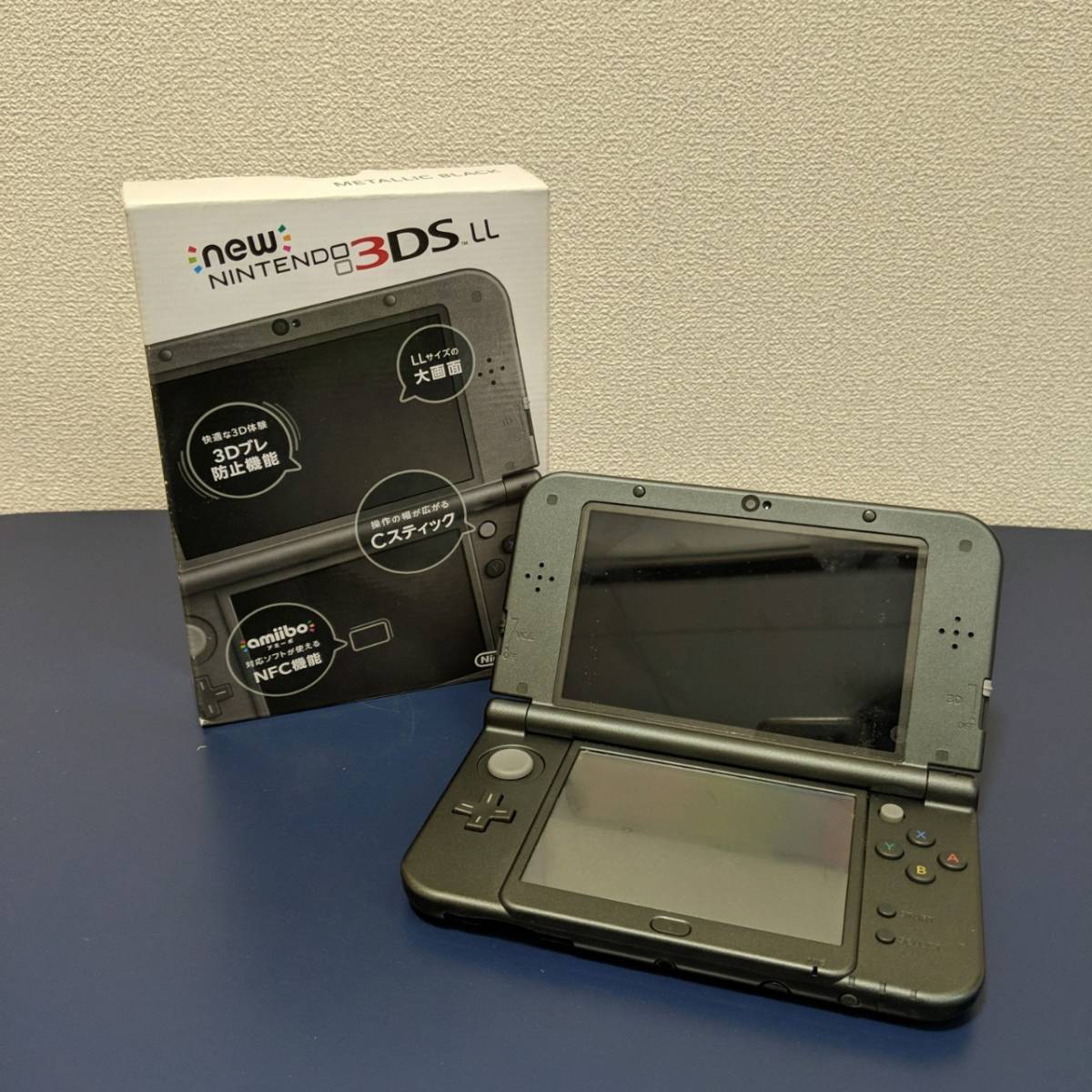 ☆ New3DSLL ☆ Newニンテンドー3DS LL メタリックブラック 動作品