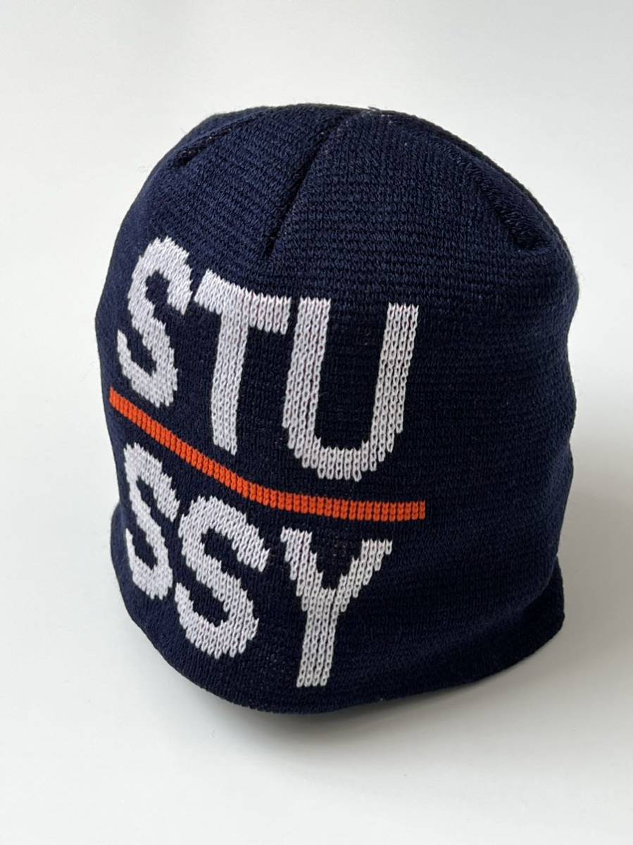 美品★90s USA製 Old Stussy ニット キャップ オールド ニット帽 キャップ ワッチ ビーニー ビンテージ ヴィンテージ 80s アメリカ製の画像1