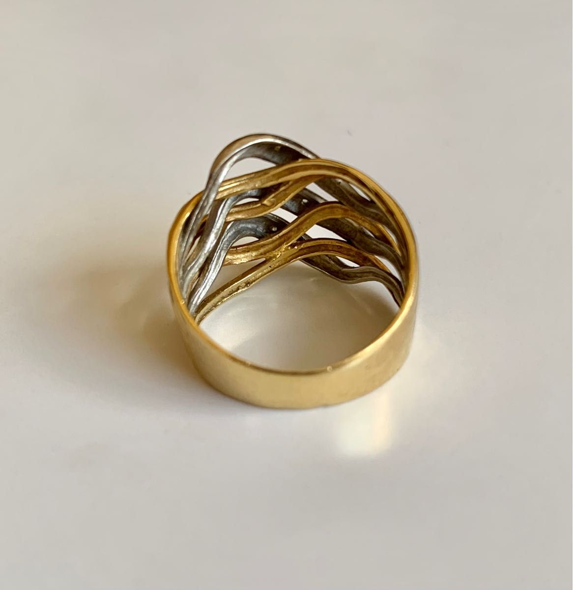 ダイヤリング PT900・K18コンビ 13号 ☆0.04ct ☆6g | noonanwaste.com