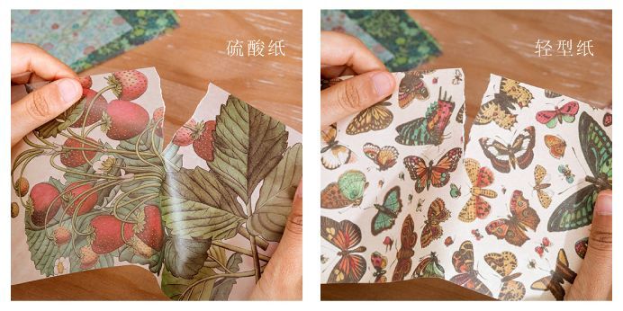 ★新品　可愛い　手帳素材　デザインペーパー　硫酸紙　コラージュ　装飾紙★_イメージです