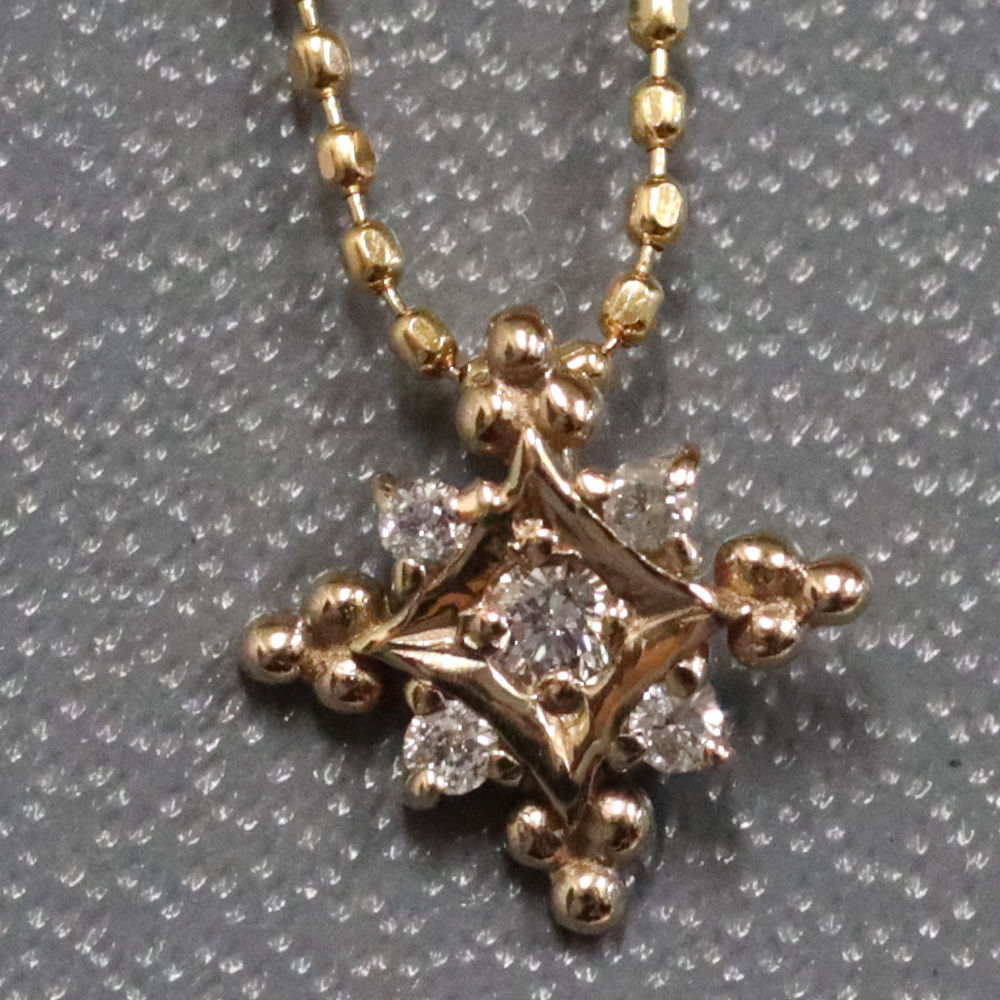 珍しい サマンサティアラ 1.8g D0.05 K18ダイヤモンドネックレス