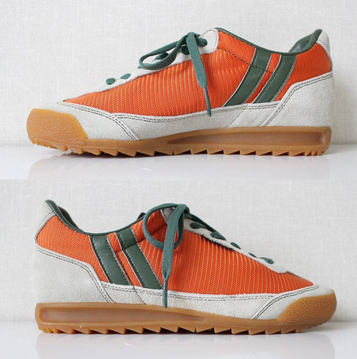 [ PATRICK Patrick ]BRONXb long s mesh / suede sneakers 38/24cm shoes shoes retro 70s running orange 0065-J