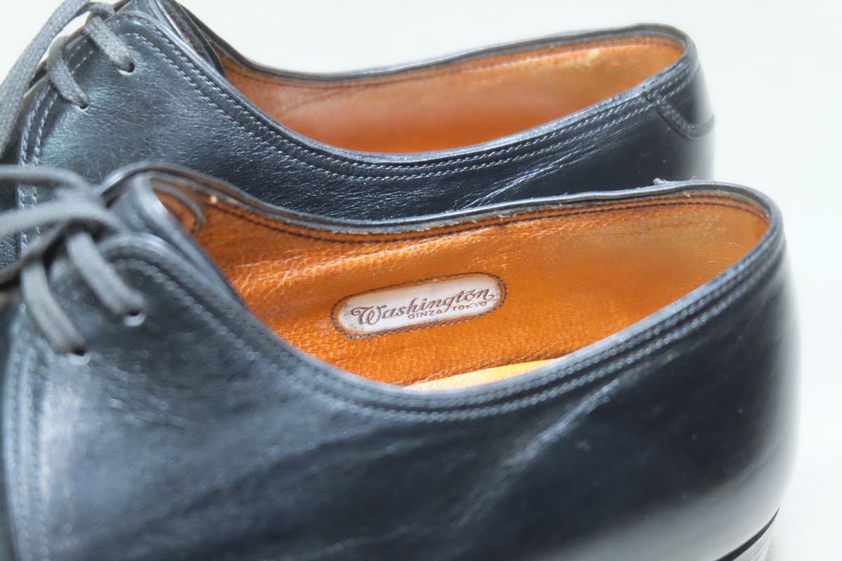 希少美品Japan vintage『銀座Washington』ビスポークシューズように美しい手製革靴 24.5cm 日本製Handsewn welted製法ジャパンヴィンテージ_画像8