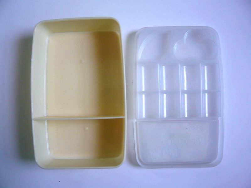 *[ lunch box ] Showa era era. curtain. inside lunch box large small 2 kind three . commercial firm 