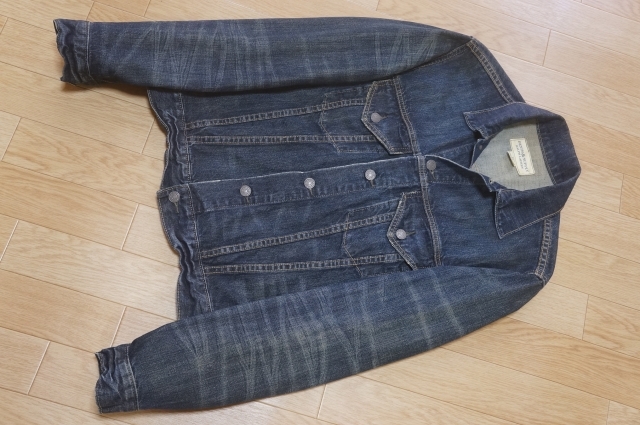 □J191　即決　美品　ラルフローレン　DENIM&SUPPLY　ユーズド加工　サードモデル デニム ジャケット　ジージャン　S_画像1