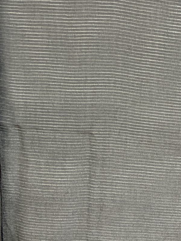 婦人　夏の喪服と帯のセット　正絹　絽　五三の桐の染抜き紋　雲紋様織りの帯　小柄な方に　保管品　_画像5
