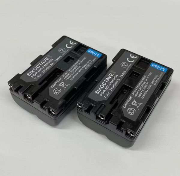 NP-FM500H SONY 互換バッテリー2個カメラ本体での残量表示対応α99 II