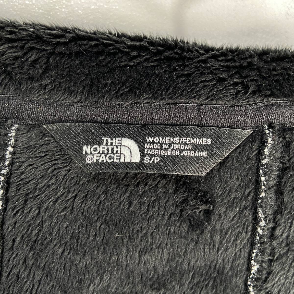 送料無料☆THE NORTH FACE☆ノースフェイス☆WINDWALL☆ヘリンボーン柄内ボアフリースジャケット☆刺繍ロゴ☆グレー☆レディースS☆E23_画像6