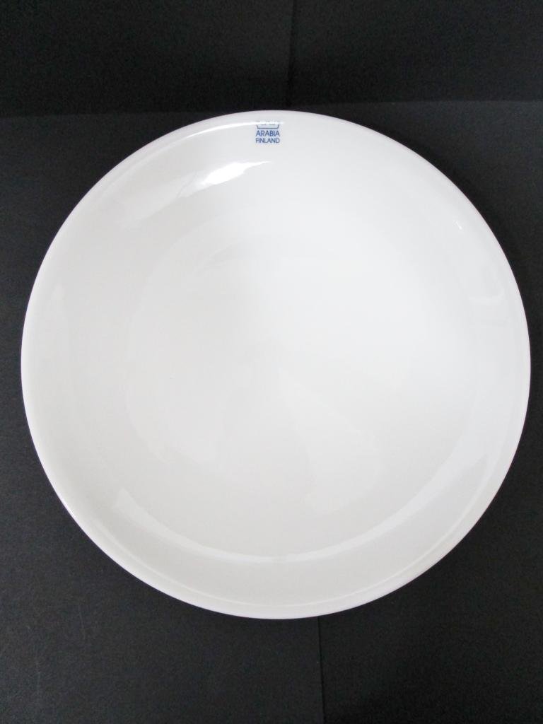 【送料無料】[未使用品]　ARABIA　アラビア　24h プレート　旧ロゴデザイン　26cm　白　ホワイト　磁器　食器　皿　シンプル /n948043_画像1