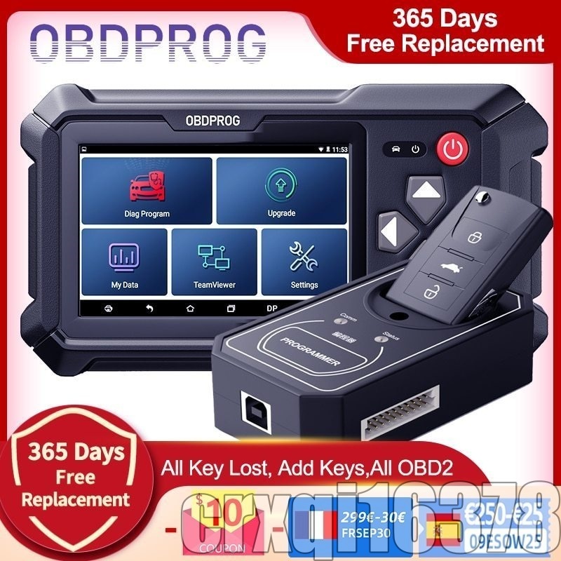  special price *Obdprog 501 key programmer immobilizer eeprom car key pin code Leader diagnosis tool key programmer -pk X300 dp Pro4 X100 PAD2