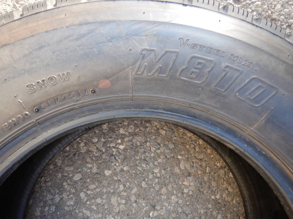 ★BS M810 ミックス★225/70R16117/115L LT 残り溝:未使用に近い(13.1mm以上) 2014年 6本 MADE IN JAPAN