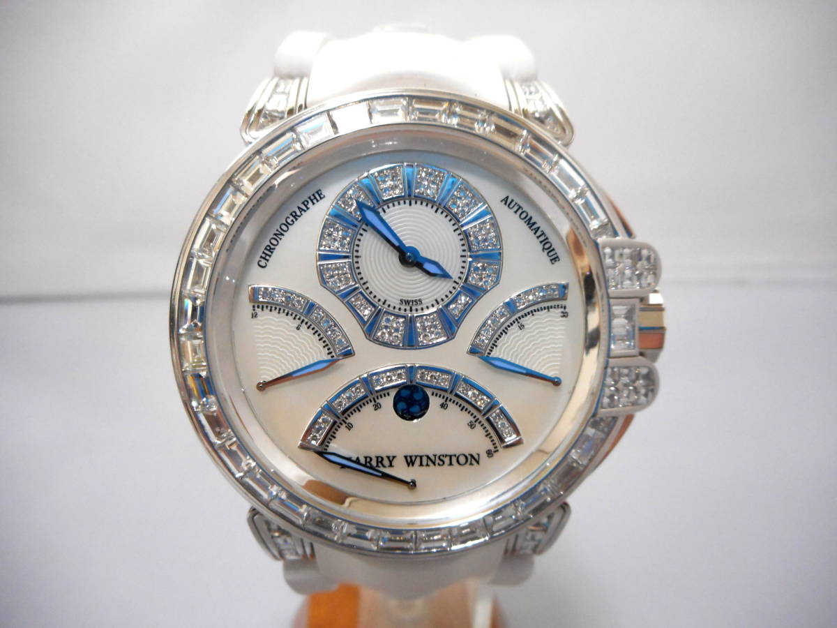 HARRY WINSTON Harry Winston Ocean toli retro chronograph VS Class bageto diamond full diamond after processing does *