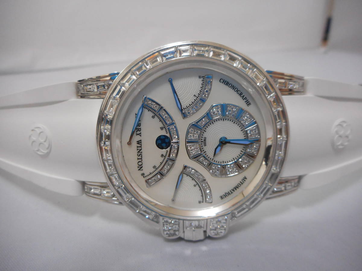 HARRY WINSTON Harry Winston Ocean toli retro chronograph VS Class bageto diamond full diamond after processing does *