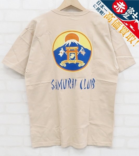 BUZZ RICKSON’S CAMP FUJI SAMURAI CLUB 半袖Tシャツ バズリクソンズ