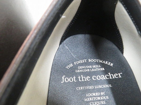 2S7275/ не использовался товар foot the coacher SERVICEMAN FRONT ZIP foot The Coach .- сервис man s long to Zip обувь 7.5