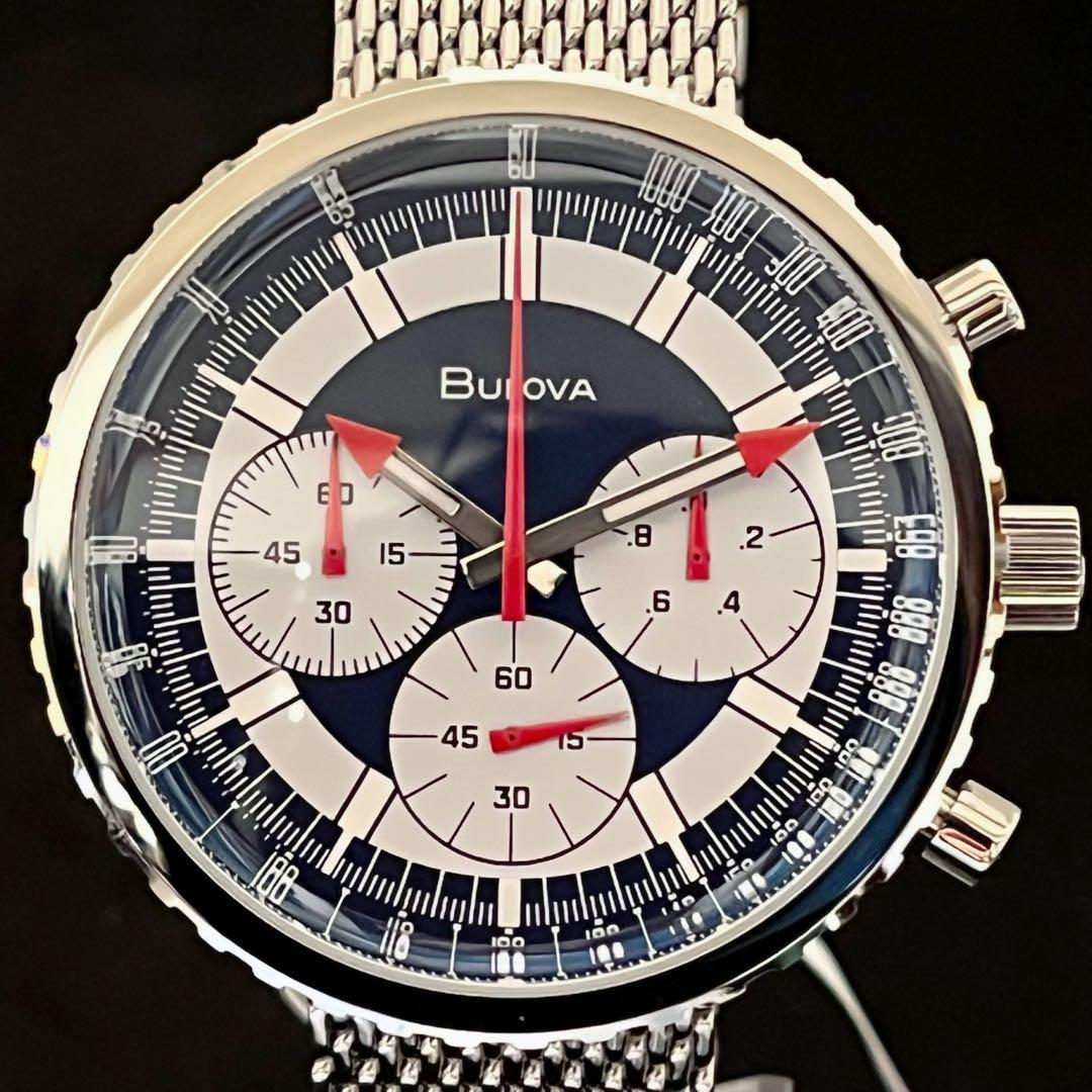 【これぞBULOVA!!】展示品特価/ブローバ/メンズ腕時計/激レア/クロノグラフ /男性用/プレゼントに/アーカイブ クロノグラフ C/96K101/稀少_画像3