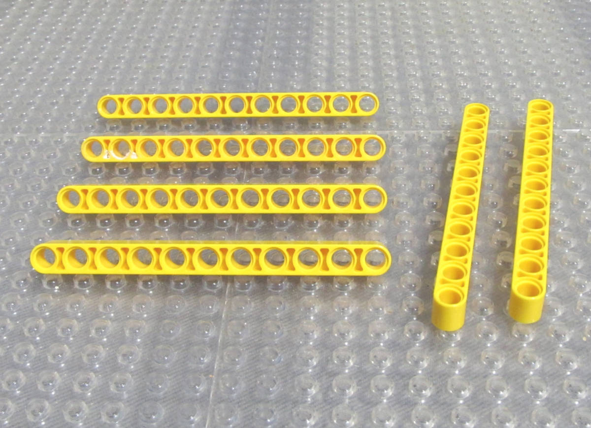 ◆レゴ∥LEGO【リフトアーム(1x11)/黄色 6個】#32525 [R83368]_画像1