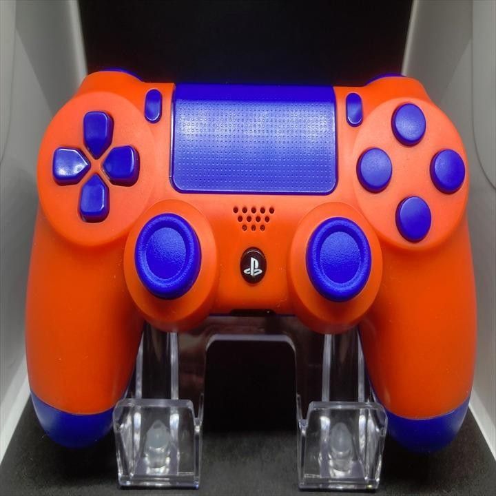 PS4 カスタムコントローラー オレンジブルー 純正  DUALSHOCK4