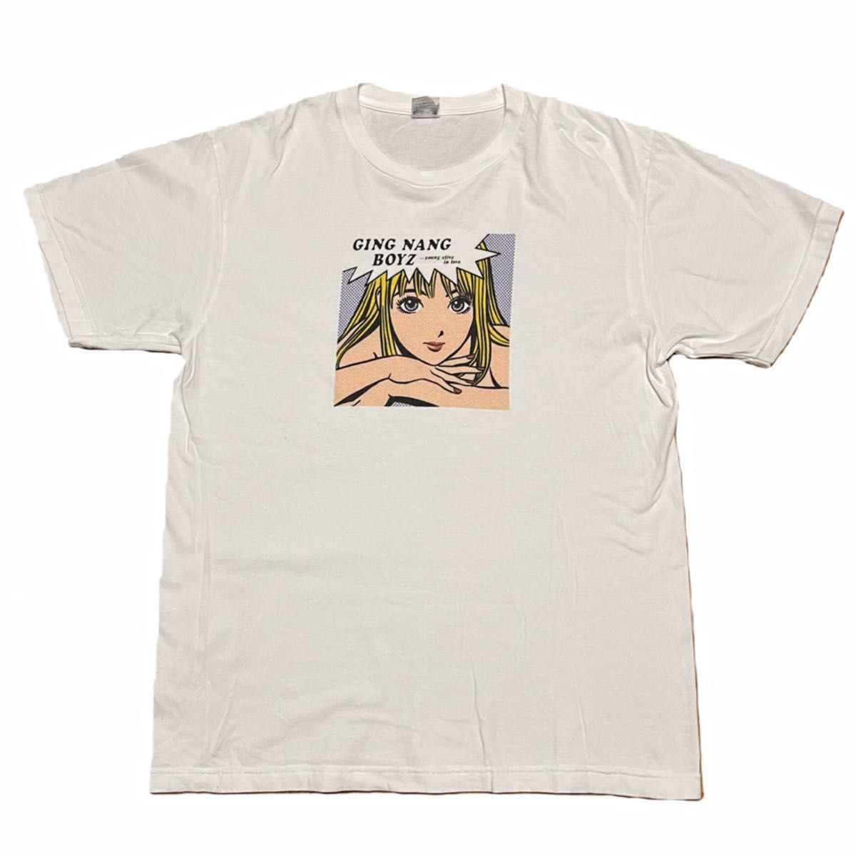 銀杏BOYZ 君と僕の第三次世界大戦的恋愛革命 Tシャツ 江口寿史 L 銀杏BOYZ 君と僕の第三次世界大戦的恋愛革命 Tシャツ 江口寿史 L