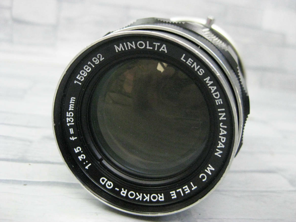 ジャンク◎Minolta／ミノルタ　MC Tele Rokkor QD 135mm 1:3.5・レンズ◎C-6_画像2