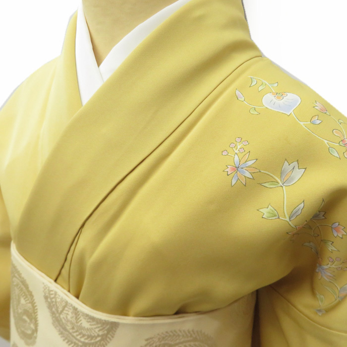 2022年新作入荷 ☆きもの北條☆ L【中古】 花の図 はんなり、柔らかな