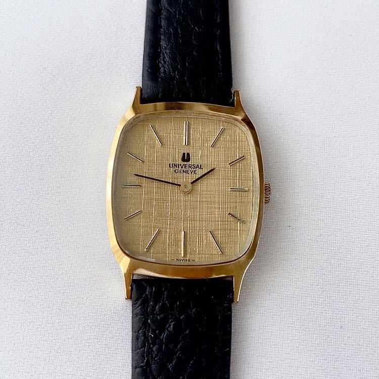 UNIVERSAL GENEVE 手巻き メンズ スクエア ヴィンテージ 不動 Universal Geneveユニバーサルジュネーブ メンズ手巻き時計 稼動