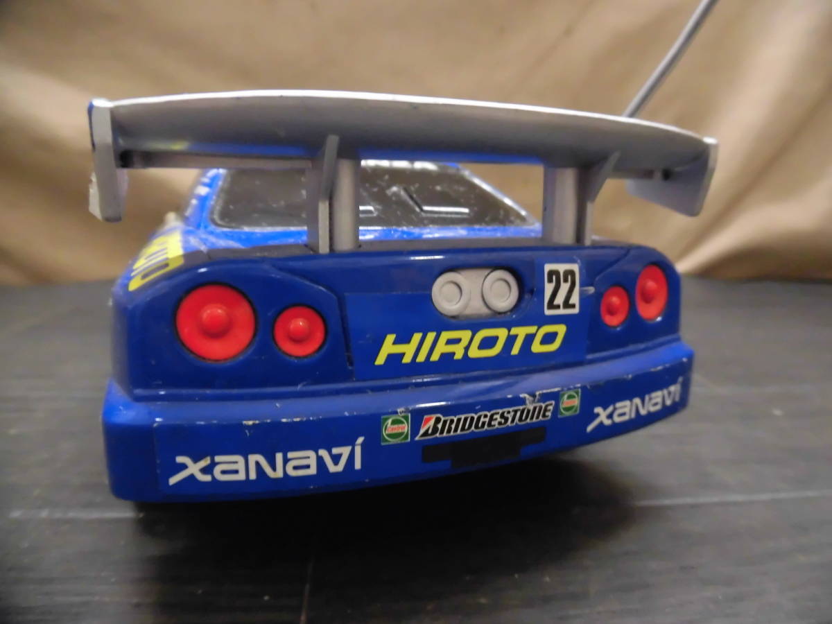 EE526 CCP 日産/RCラジコン(R34GT-R) 40MHz 全長23cm ホビー おもちゃ ラジコンカー ドリフト レース レーシングカー★通電動作OKです/80_画像5