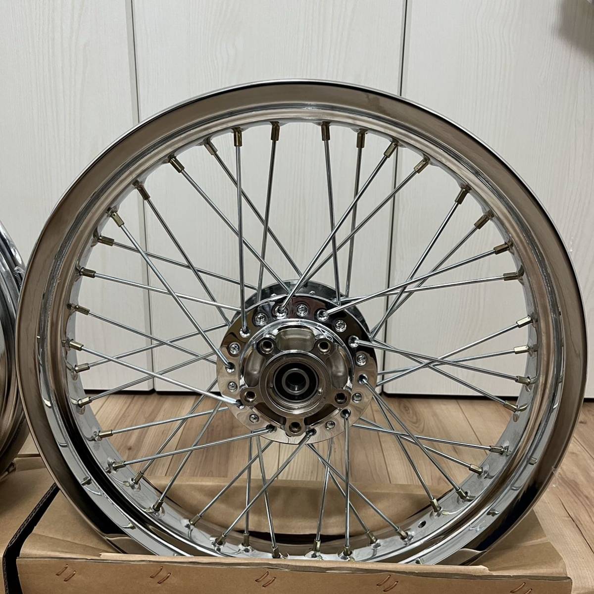 ゼファー750 スポークホイール メッキ 前後18インチ 車検対応 ゼファー750 スポークホイール メッキ 前後18インチ 車検対応