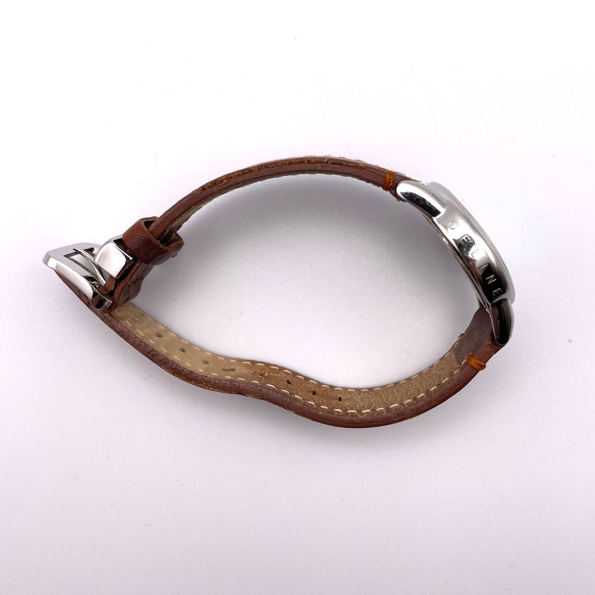 美品・稼動品】セリーヌ CELINE トリオンフ マカダム シェル シルバー